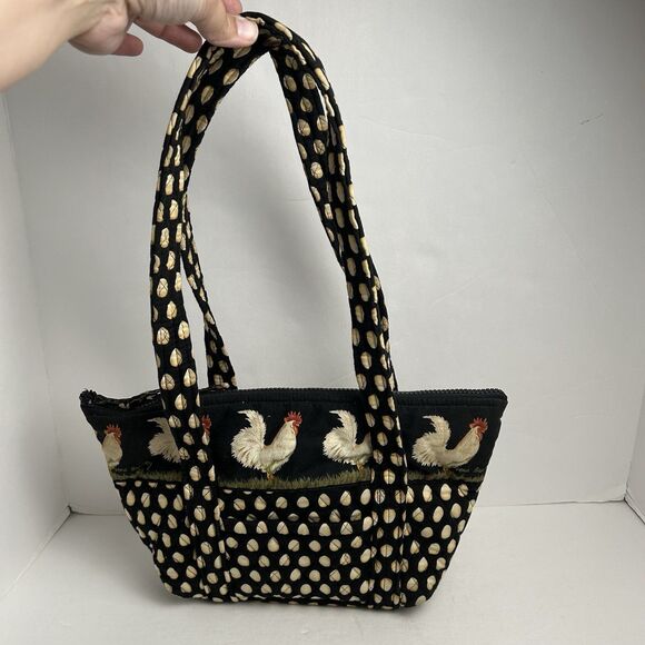 Vera Bradley Chanticleer Tote Retired 1998 Pattern Chicken Xl Tote 23-13” - Picture 2 of 7
